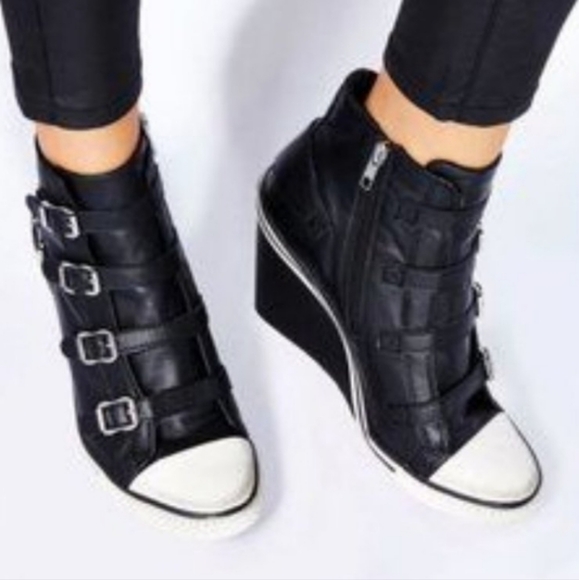 Ash Thelma Wedge Sneaker Black EU 35/US